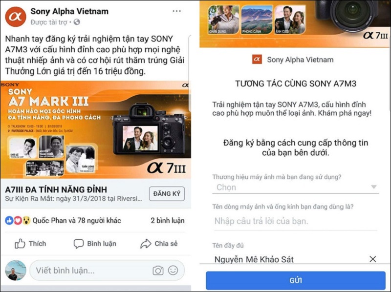 Hình thức quảng cáo Facebook Leads Ads